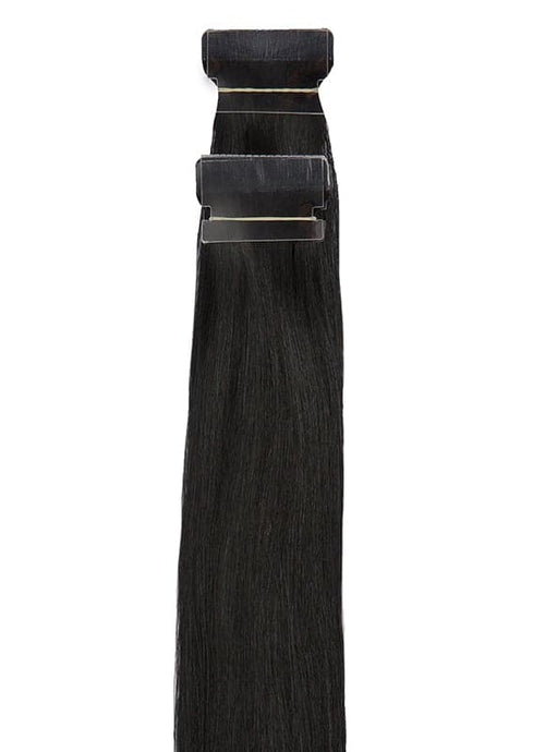 20 inch Remy Tape Hair Extensions #1 Jet Black