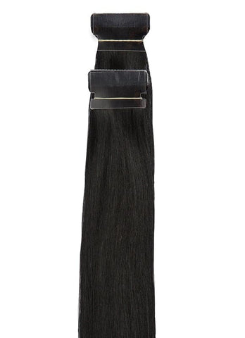 20 inch Remy Tape Hair Extensions #1 Jet Black
