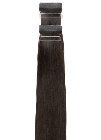 20 inch Remy Tape Hair Extensions #1B Natural Black