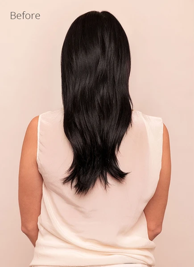 22 inch Halo Hair Extensions in #1 Jet Black