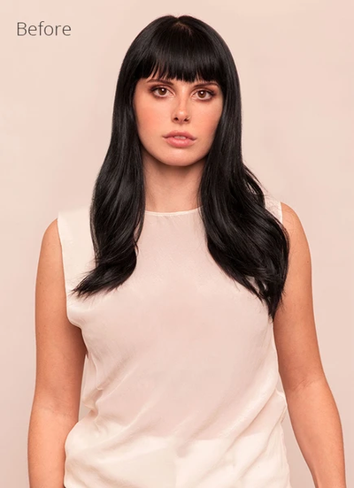 22 inch Halo Hair Extensions in #1 Jet Black