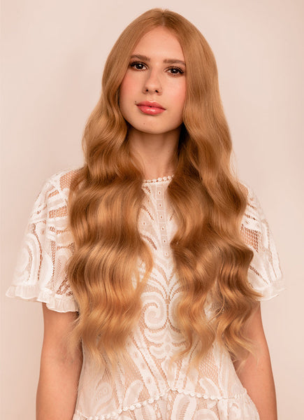 24 Inch Ultimate Volume Clip in Hair Extensions #14 Dark Blonde