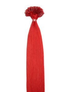 20 Inch Nail/ U-Tip Hair Extensions #Red