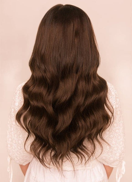 20 Inch Ultimate Volume Clip in Hair Extensions #1C Mocha Brown