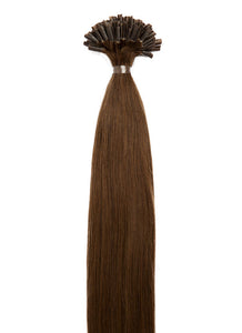 24 Inch Nail/ U-Tip Hair Extensions #2 Dark Brown