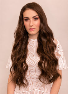 24 Inch Tape Hair Extensions #4 Medium Brown