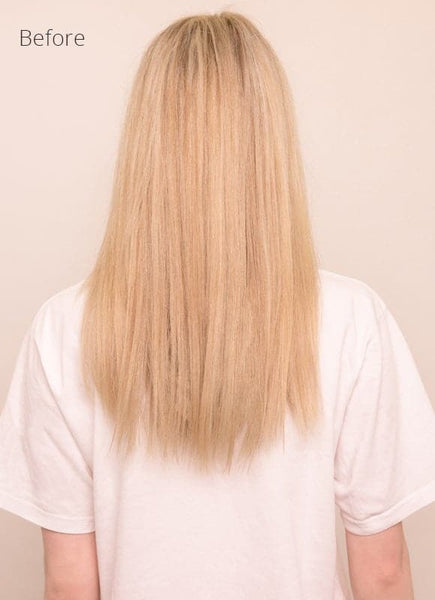 18 inch Seamless Clip in Hair Extensions #60 Light Blonde