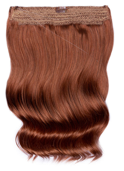 16 Inch Halo Hair Extensions #33 Dark Auburn